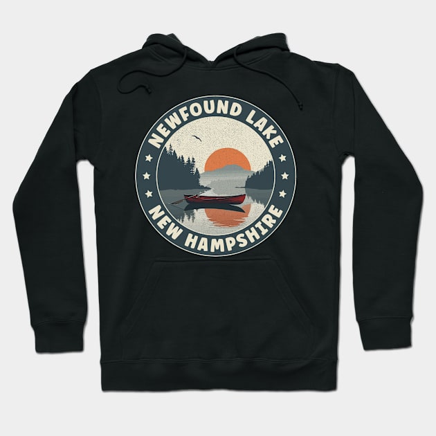 Newfound Lake New Hampshire Sunset Hoodie by turtlestart